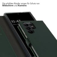 Selencia Echtleder Klapphülle Samsung Galaxy S23 Ultra - Grün
