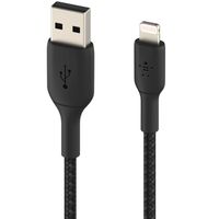 Belkin BoostCharge Pro Braided Lightning auf USB-A Kabel - 2 Meter - Schwarz