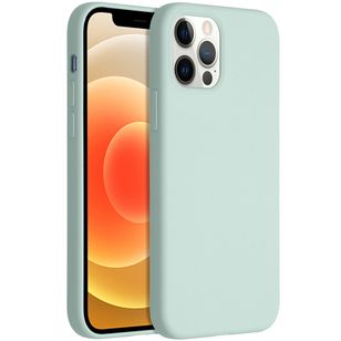 Accezz Liquid Silikoncase Apple iPhone 12 (Pro) - Sky Blue