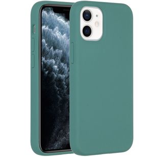 Accezz Liquid Silikoncase Apple iPhone 12 Mini - Dunkelgrün