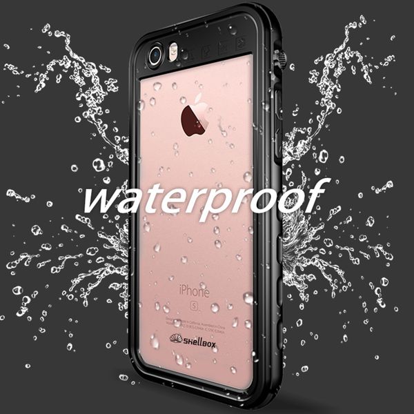 Redpepper Dot Waterproof Case Apple iPhone SE (2022 / 2020) / 8 / 7 / 6(s) - Schwarz