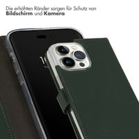 Selencia Echtleder Klapphülle Apple iPhone 14 Pro Max - Grün