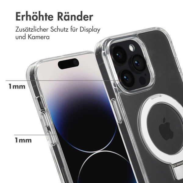 Accezz Ring Stand Backcover mit MagSafe Apple iPhone 14 Pro Max - Transparent