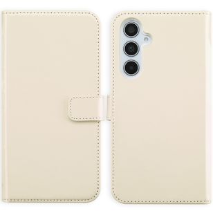 Selencia Echtleder Klapphülle Samsung Galaxy A35 - Greige