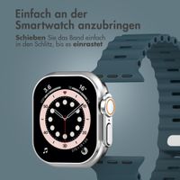 Accezz Ocean Armband für Apple Watch | 44/45/46/49 mm - Abyss Blue