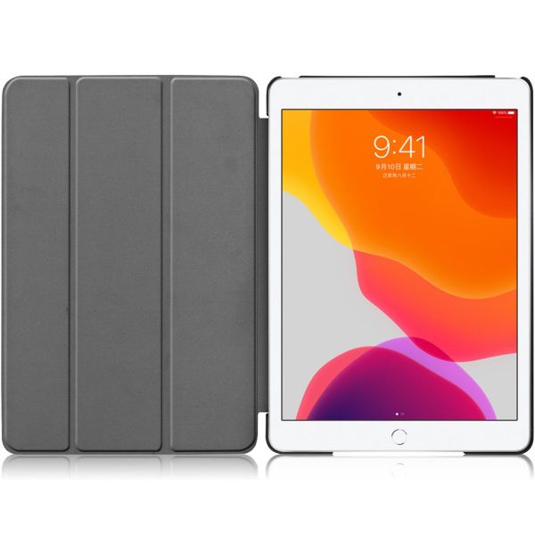 Accezz Trifold Klapphülle Apple iPad 9 (2021) 10.2 Zoll / iPad 8 (2020) 10.2 Zoll / iPad 7 (2019) 10.2 Zoll - Schwarz
