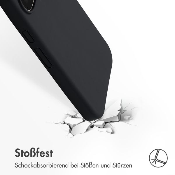 Accezz Liquid Silikoncase Google Pixel 11 / 11 Pro / 10 / 10 Pro - Schwarz