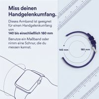 Apple Leather Link Armband für  Apple Watch | 38/40/41/42 mm - Größe M/L - Ink