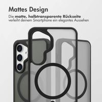 Accezz Rugged Frosted Back Cover mit MagSafe Samsung Galaxy S25 - Schwarz