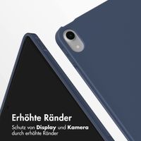 Accezz Smarte Klapphülle aus Silikon Apple iPad Air 11 Zoll (2026) M4 / (2025) M3 / (2024) M2 / Air 5 (2022) / Air 4 (2020) - Dunkelblau