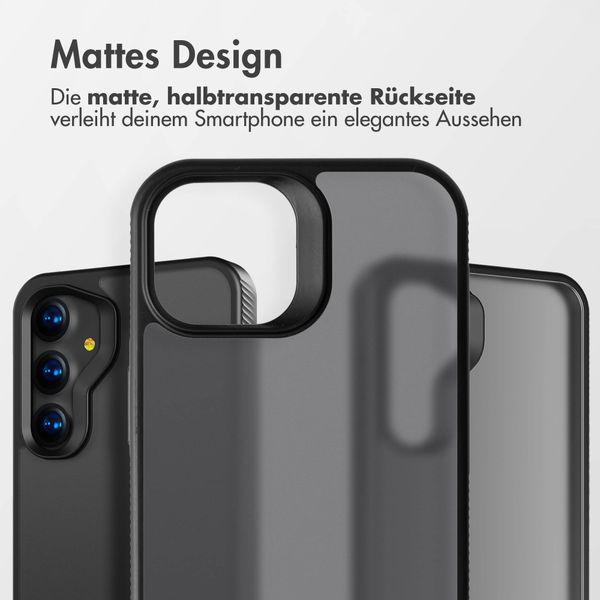 Accezz Rugged Frosted Back Cover Samsung Galaxy A55 - Schwarz