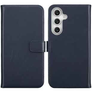 Selencia Echtleder Klapphülle Samsung Galaxy S25 FE - Blau