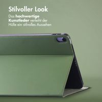 Accezz Classic Klapphülle Apple iPad 11 (2025) 11 Zoll A16 / iPad 10 (2022) 10.9 Zoll - Grün