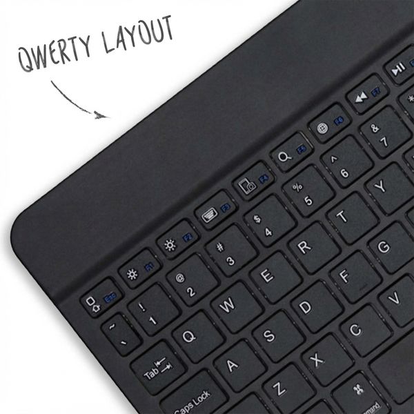 Accezz Bluetooth Keyboard Klapphülle Samsung Galaxy Tab A11 - QWERTY / NL - Schwarz