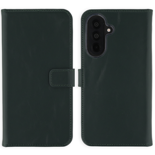 Selencia Echtleder Klapphülle Samsung Galaxy A37 (5G) - Grün