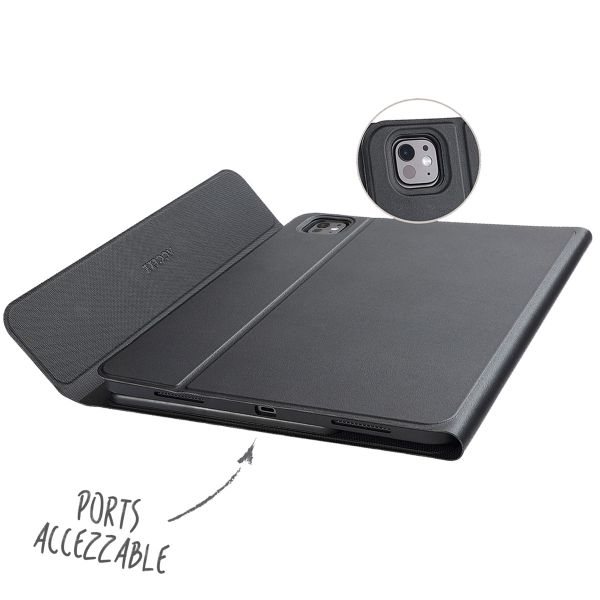 Accezz Bluetooth Keyboard Klapphülle Apple iPad Pro 13 (2025) M5 / (2024) M4 - QWERTZ / DE - Schwarz