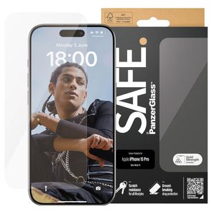 SAFE by PanzerGlass Ultra-Wide Fit Displayschutz Apple iPhone 15 Pro