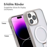 Accezz Ring Stand Backcover mit MagSafe Apple iPhone 14 Pro Max - Grau