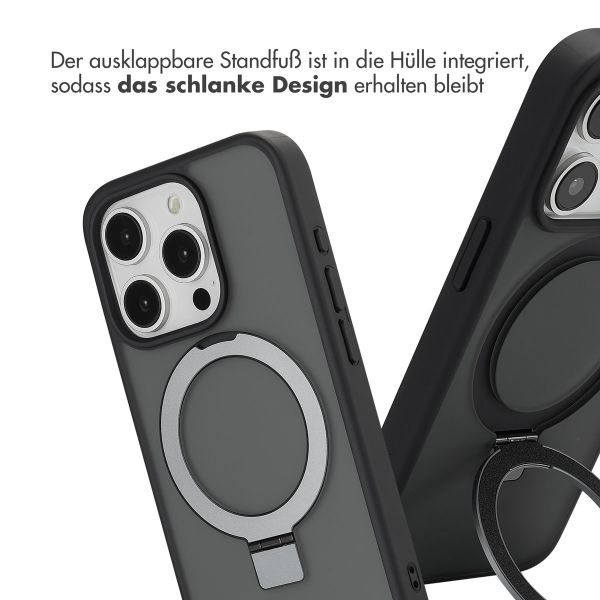 Accezz Ring Stand Backcover mit MagSafe Apple iPhone 15 Pro - Schwarz