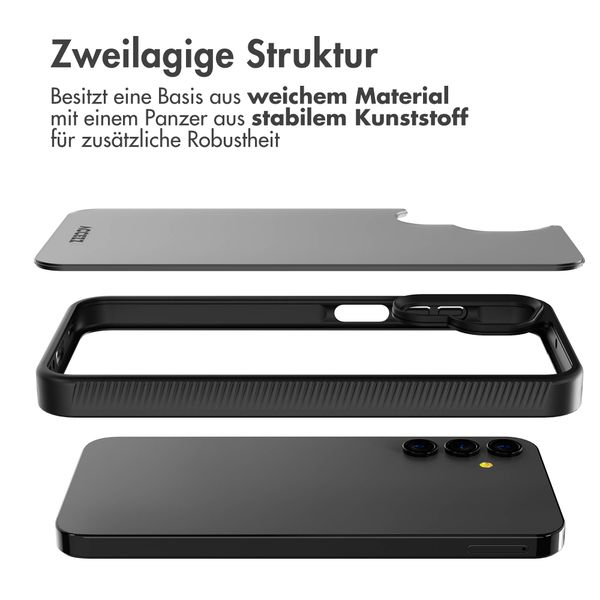 Accezz Rugged Frosted Back Cover Samsung Galaxy A15 (5G/4G) - Schwarz