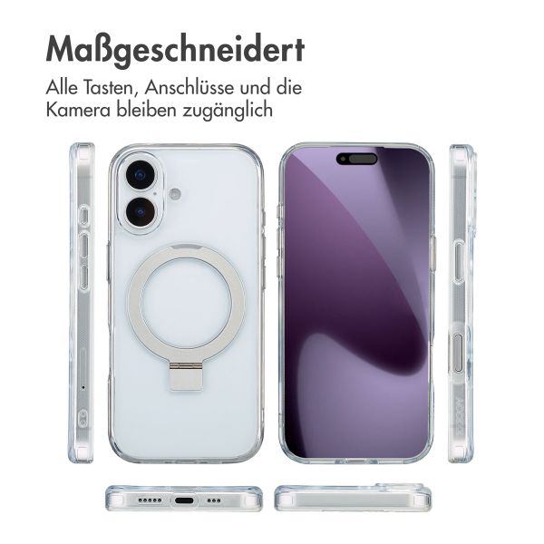 Accezz Ring Stand Backcover mit MagSafe Apple iPhone 17 - Transparent