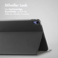 Accezz Classic Klapphülle Apple iPad 11 (2025) 11 Zoll A16 / iPad 10 (2022) 10.9 Zoll - Schwarz