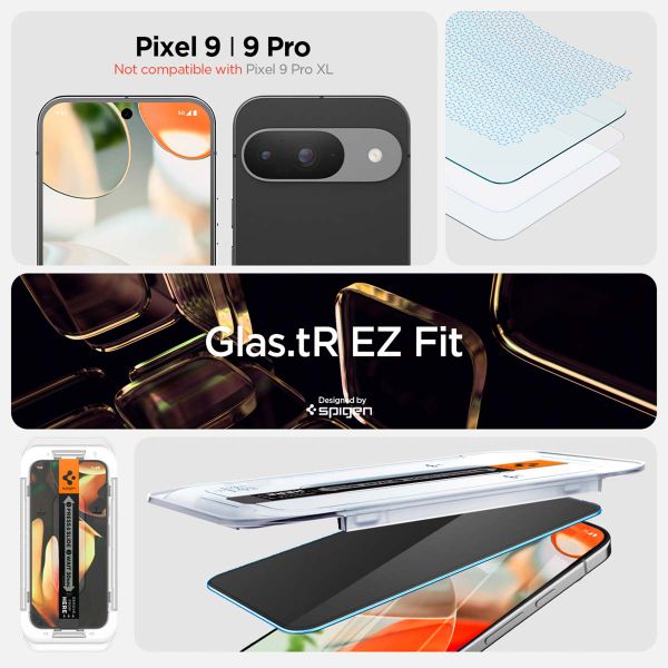 Spigen GLAStR Privacy EZ Fit Displayschutzfolie + Applicator - 2er-Pack Google Pixel 9 / 9 Pro / 10 / 10 Pro