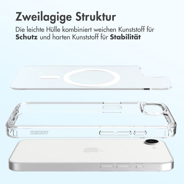 Accezz Xtreme Impact Backcover mit MagSafe Apple iPhone 17e / 16e - Transparent