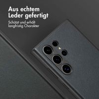 Accezz MagSafe Leather Backcover Samsung Galaxy S24 Ultra - Onyx Black
