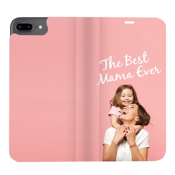 Gestalte deine eigene Compact Gel Klapphülle Apple iPhone 8 Plus / 7 Plus - Weiß
