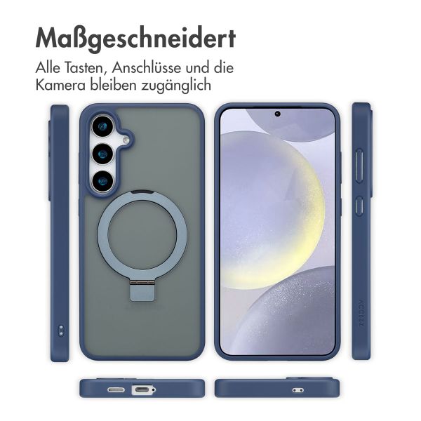 Accezz Ring Stand Backcover mit MagSafe Samsung Galaxy S24 Plus - Blau