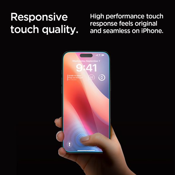 Spigen GLAStR Privacy EZ Fit Displayschutzfolie + Applicator - 2er-Pack Apple iPhone 16 Pro Max / 17 Pro Max
