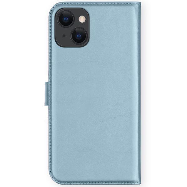 Selencia Echtleder Klapphülle Apple iPhone 13 Mini - Air Blue
