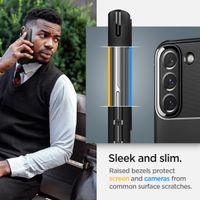 Spigen Rugged Armor™ Case Schwarz für das Samsung Galaxy S22 Ultra