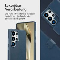 Accezz 2-in-1 Klapphülle aus Leder mit MagSafe Samsung Galaxy S25 Ultra - Nightfall Blue