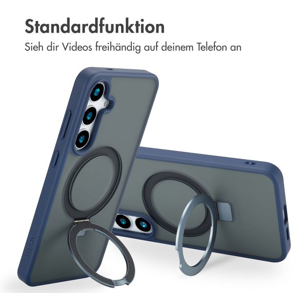 Accezz Ring Stand Backcover mit MagSafe Samsung Galaxy S24 Plus - Blau
