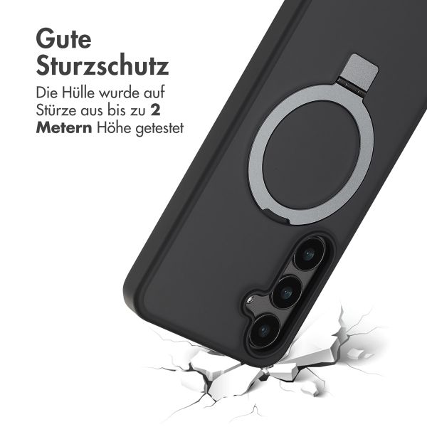 Accezz Ring Stand Backcover mit MagSafe Samsung Galaxy S24 Plus - Schwarz