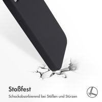 Accezz Liquid Silikoncase mit MagSafe Apple iPhone 17e / 16e - Schwarz