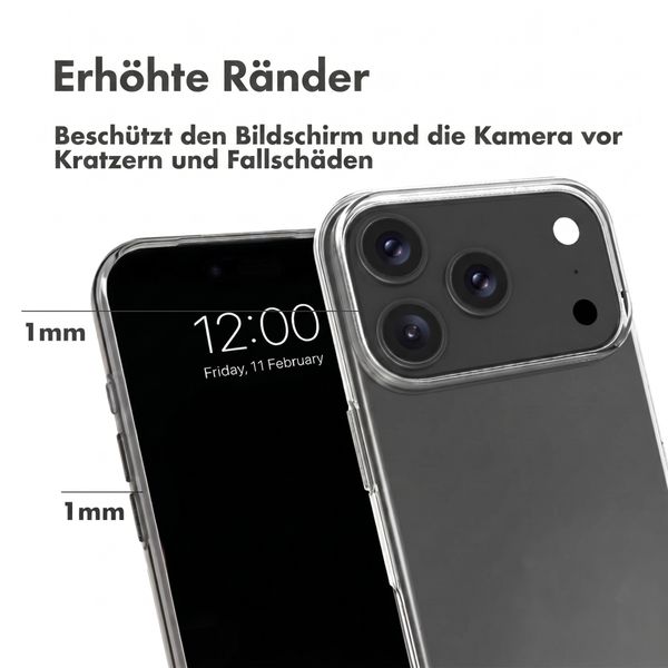 Accezz Clear TPU Backcover Apple iPhone 18 Pro / 17 Pro - Transparent