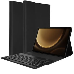 Accezz Bluetooth Keyboard Klapphülle Samsung Galaxy Tab S9 FE Plus - QWERTY / NL - Schwarz