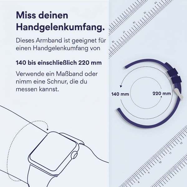 Accezz Nylon Alpine Armband für Apple Watch | 44/45/46/49 mm - Olive Green
