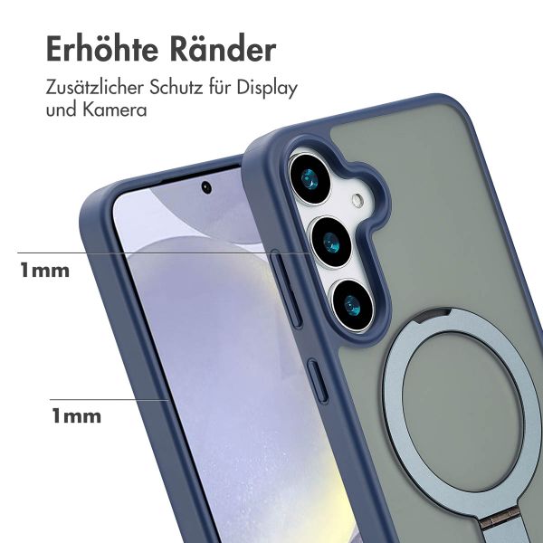 Accezz Ring Stand Backcover mit MagSafe Samsung Galaxy S25 Plus - Blau