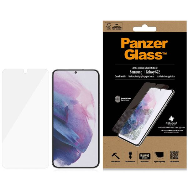 PanzerGlass Case Friendly Displayschutzfolie Schwarz Samsung Galaxy S22
