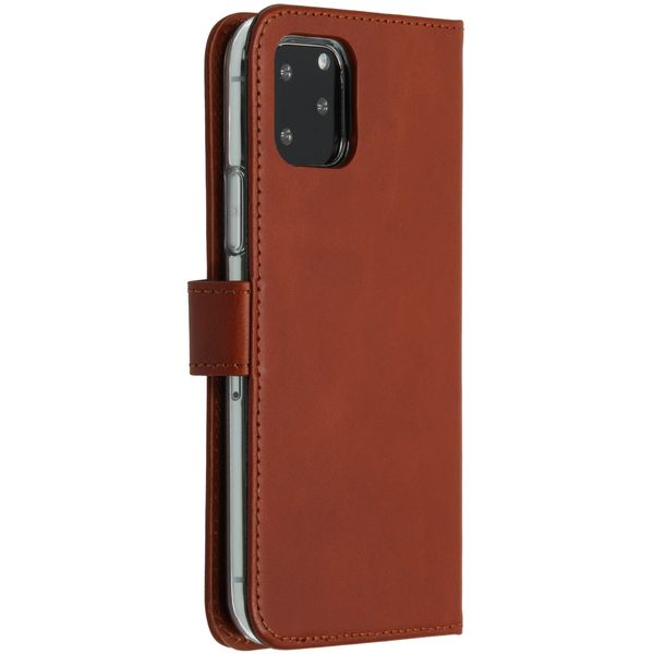 Selencia Echtleder Klapphülle Apple iPhone 11 Pro - Hellbraun