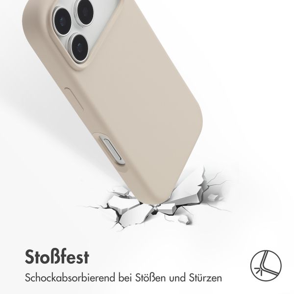 Accezz Liquid Silikoncase mit MagSafe Apple iPhone 17 Pro - Stone