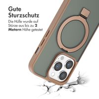 Accezz Ring Stand Backcover mit MagSafe Apple iPhone 14 Pro - Braun