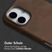 Accezz Vintage Leather Magsafe Backcover Apple iPhone 16 - Rustic Brown