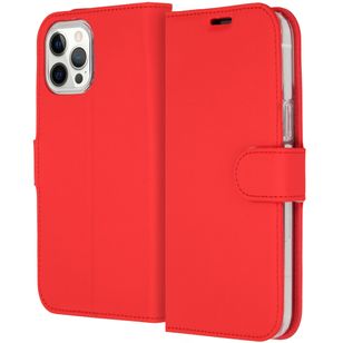 Accezz Wallet TPU Klapphülle Apple iPhone 12 Pro Max - Rot