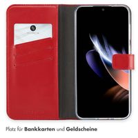 Selencia Echtleder Klapphülle Samsung Galaxy A36 / A56 - Rot