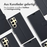 Accezz Wallet TPU Klapphülle Samsung Galaxy S25 Ultra - Schwarz